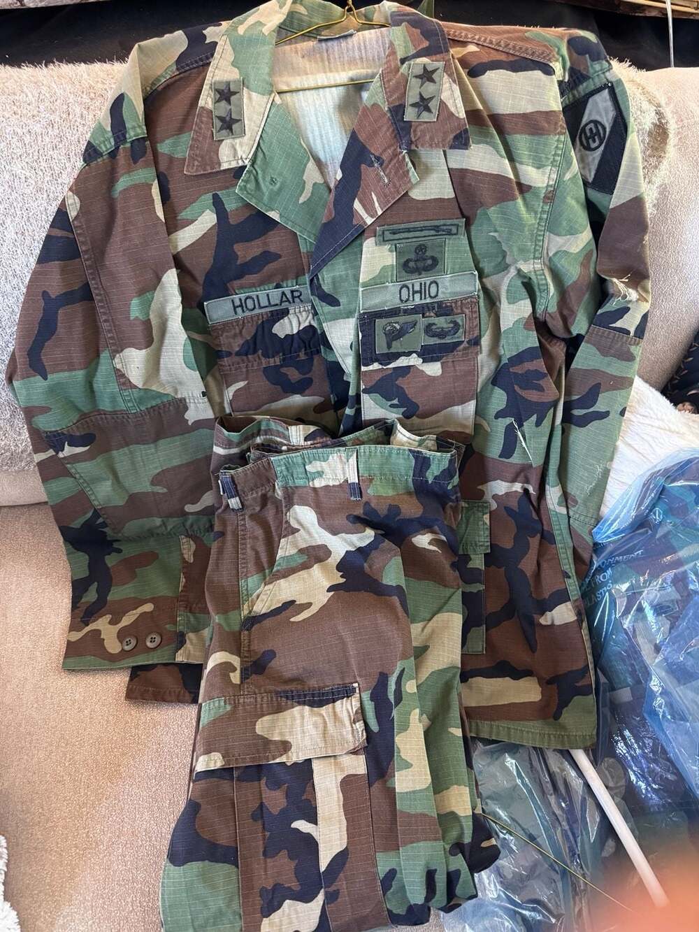 US Military Woodland Camo BDU Jacket and Pants Set